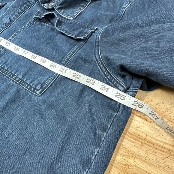 Ksubi Snakebite Long Sleeve Shadow Re-Dye Denim Shirt Size XL New Without Tags - Picture 9 of 10